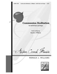 Communion Meditation SATB choral sheet music cover Thumbnail